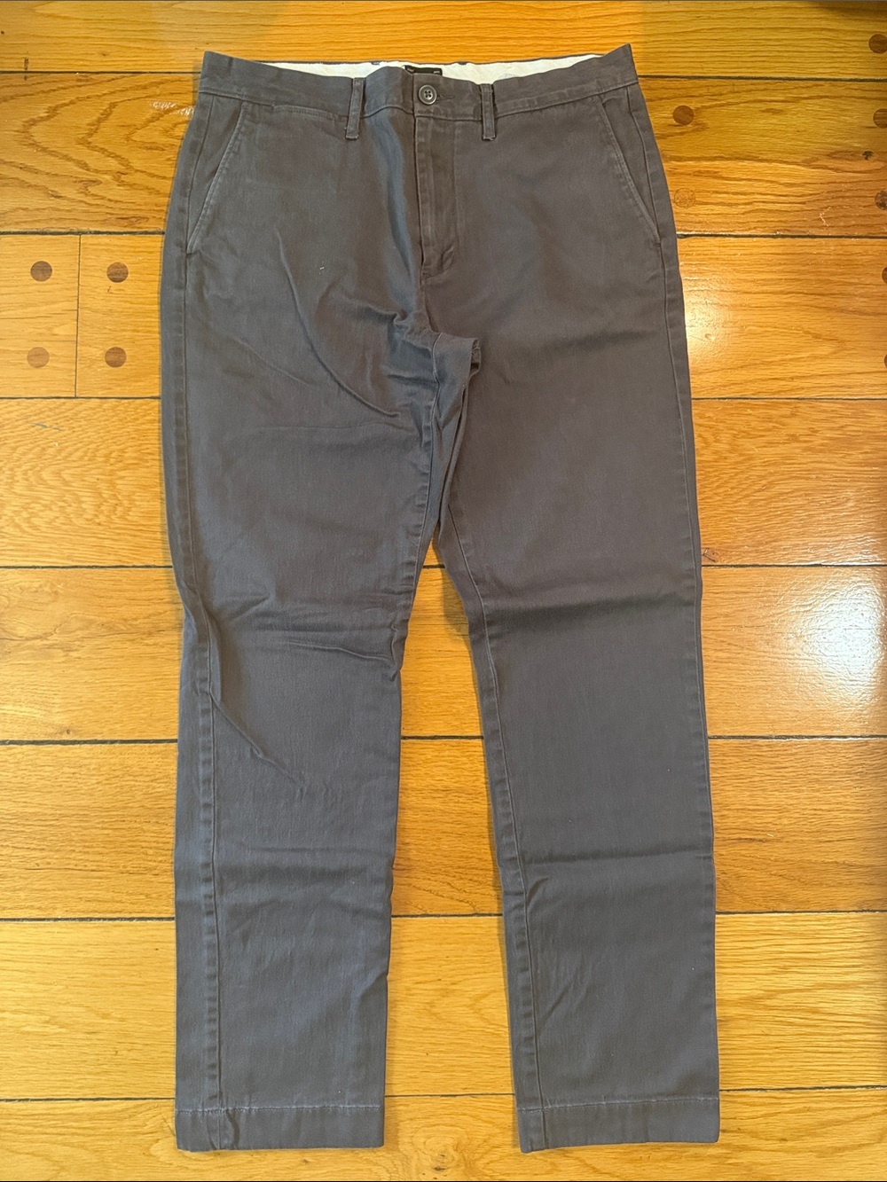 J. Crew Men's Slim Straight Jeans in Charcoal Gray